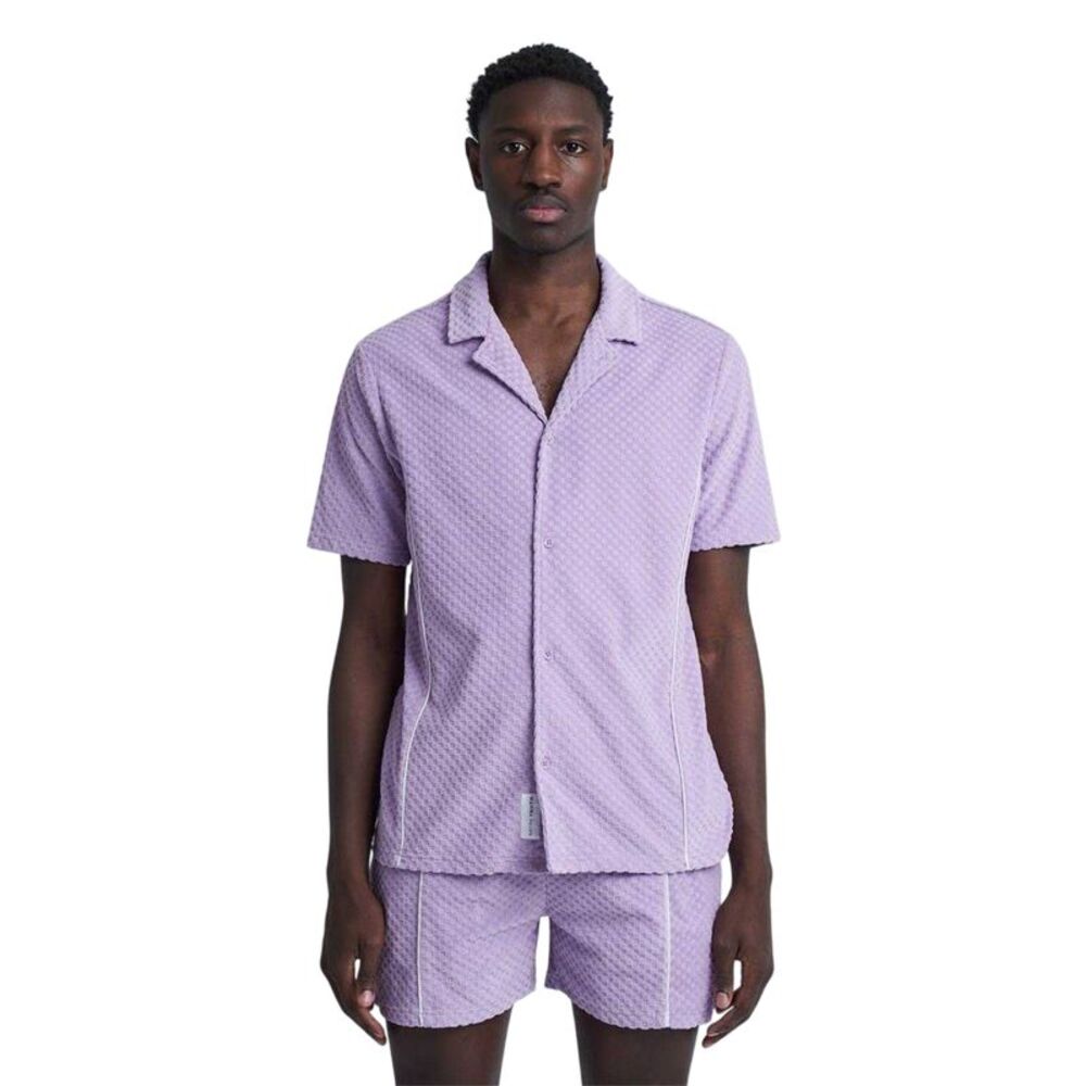 Native Youth Unisex Adult Shirt And Shorts Set (Pack of 2) / Purple
